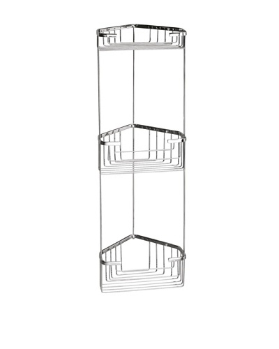 Gedy by Nameek's Wire Corner Triple Shower Basket
