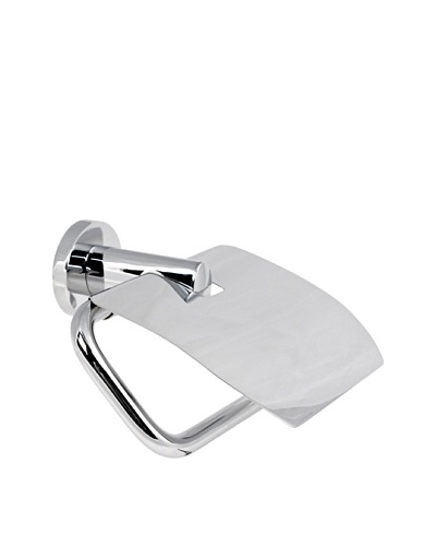 Gedy by Nameek's Demetra Collection Wall-Mountable Toilet Paper Holder with Cover, Polished Chrome