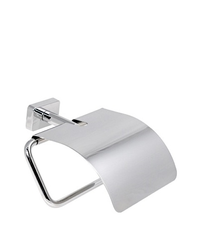 Gedy by Nameek's Minnesota Collection Wall-Mountable Toilet Paper Holder with Cover, Polished Chrome