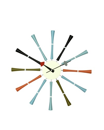 George Nelson Multicolor Spindle  Clock