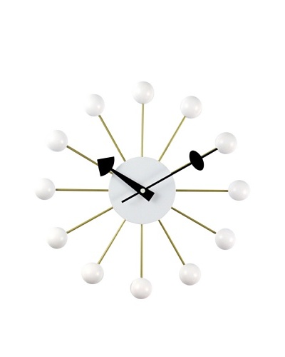 George Nelson Ball Clock, White