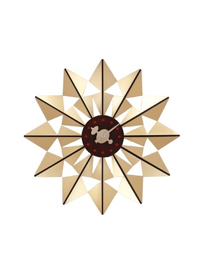 George Nelson Butterfly Clock, Gold