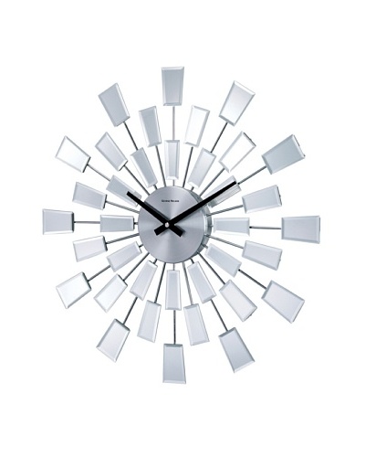 George Nelson Beveled Pixel Clock, SilverAs You See