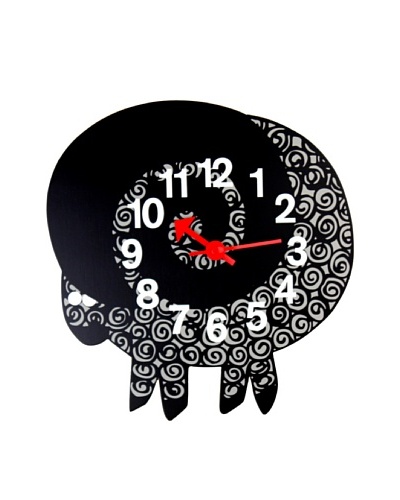 George Nelson Zoo Timer Ram Wall Clock, Black