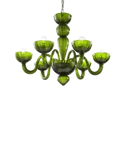 Glass of Venice Torcello Chandelier, Green