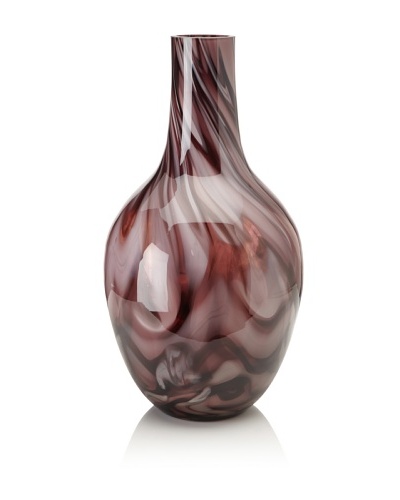 Glass Works Jozefina Charming Violet & Aubergine 20″ Vase