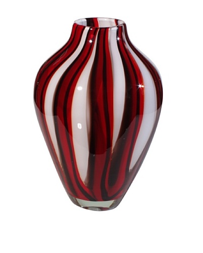 Glass Works Jozefina Cosmo Striped Vase