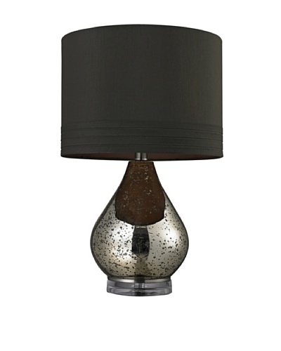 HGTV Home Gold Mercury Glass Table Lamp