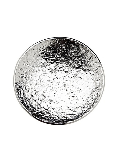 Godinger Lava Round Shallow Bowl, Silver