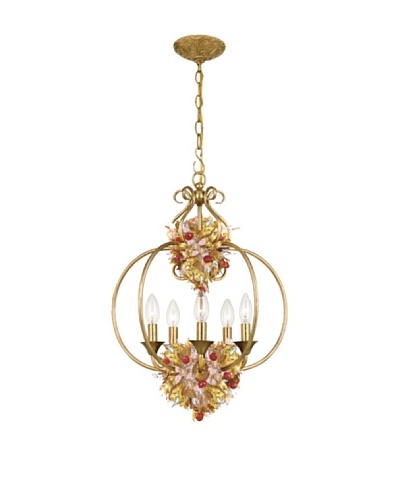 Gold Coast Lighting Antique Gold Leaf Wrought Iron Lantern