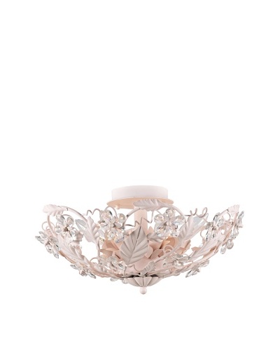 Gold Coast Lighting Abbie Collection Hand-Cut Crystal Semi Flush-Mount Ceiling Fixture