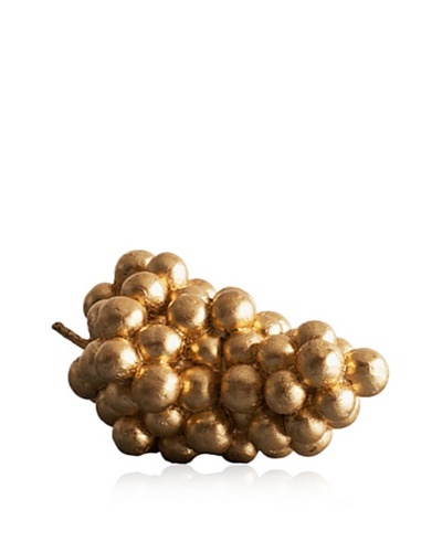 Gold Leaf Design Gilded Resin Grape Cluster