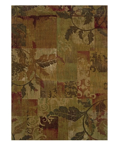 Granville Rugs Tuscany Rug [Green/Red/Gold/Brown]