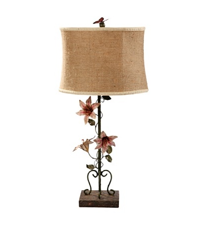 Guildmaster Floral Vine Buffet Lamp