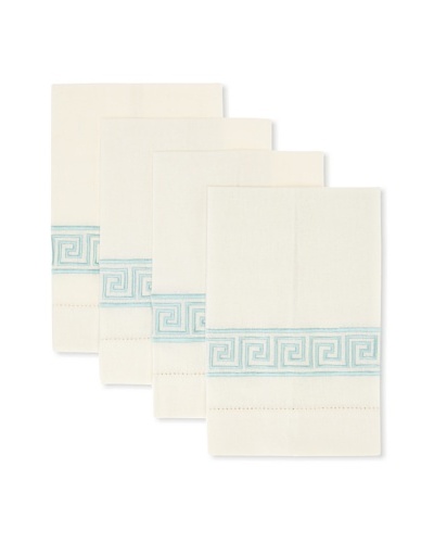 D.L. Rhein Set of 4 Greek Key Guest Towels