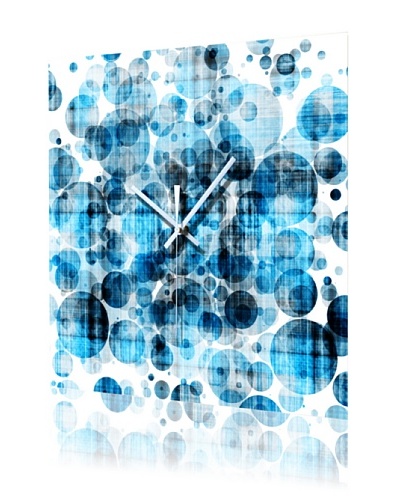 HangTime Designs Bleubbles Wall Clock, Blue
