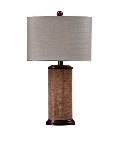 HGTV Home Brown & Natural Colored Cork Table Lamp