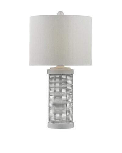 HGTV Home Gloss White Wire Table Lamp