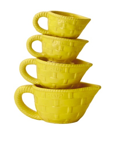 Home Essentials 4-Piece Measuring Cup Set [Yellow]