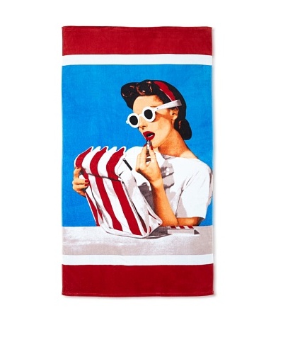 Lipstick Beach Towel