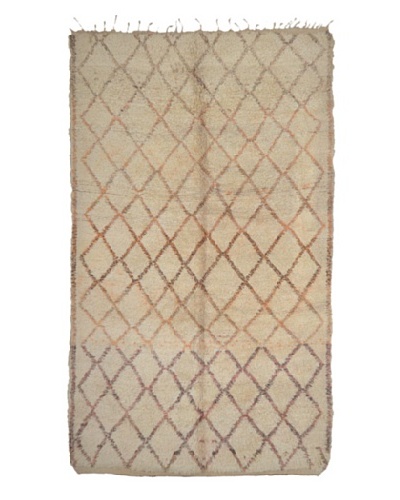 Hotel Marrakeche One of a Kind Hand Knotted Moroccan Rug, Natural, 10' 6 x 6'