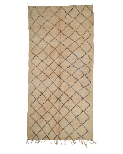 Hotel Marrakeche One of a Kind Hand Knotted Moroccan Rug, Natural, 6' x 13' 6'