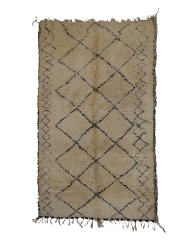 Hotel Marrakeche One of a Kind Hand Knotted Moroccan Rug, Natural, 6' 6' x 12'
