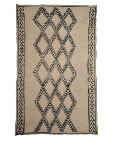 Hotel Marrakeche One of a Kind Hand Knotted Moroccan Rug, Natural, 6' x 9'