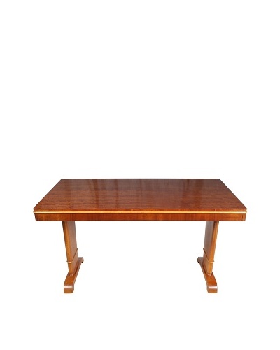 Mid-Century Swedish Table, Brown/Blonde