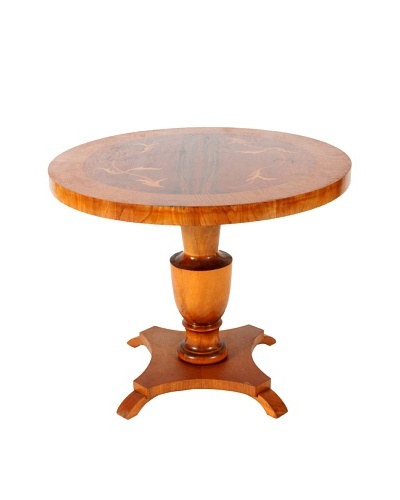 Biedermeier Style Parlor Table, Tan
