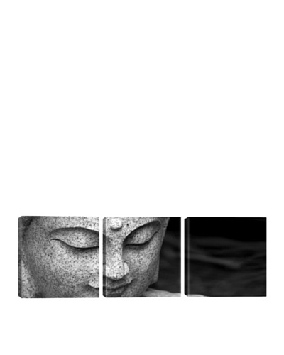 iCanvasArt Chinese Buddha Panoramic Giclée Triptych