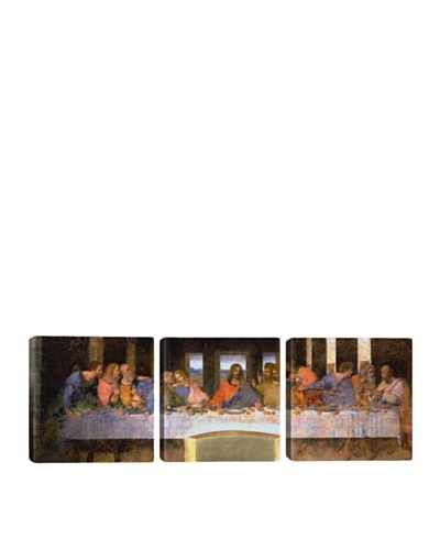 iCanvasArt Leonardo Da Vinci: The Last Supper Panoramic Giclée Triptych