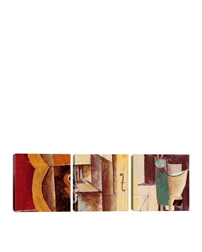 iCanvasArt Pablo Picasso: Violin and Guitar Panoramic Giclée Triptych