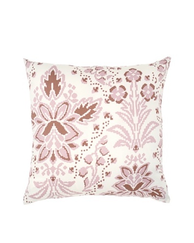Image By Charlie Taupe Decorative Pillow, Peachskin/Off-White, 20 x 20