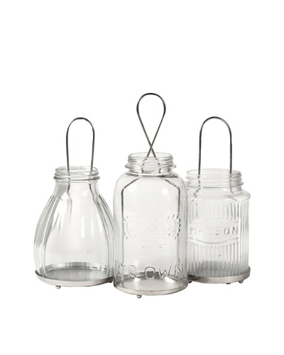 Set of 3 Spangler Jar Lanterns