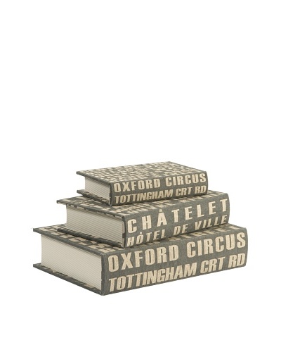 Set of 3 Central Line Book Boxes