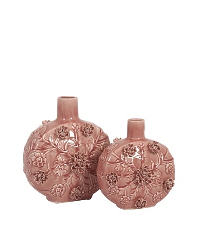 Set of 2 Decorative Blossom Vases