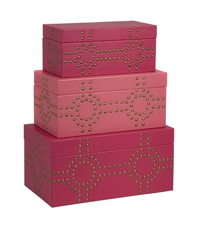 Set of 3 Julia Studded Boxes