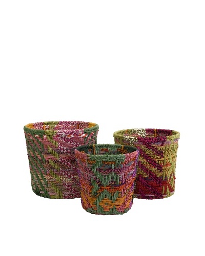 Set of 3 Assorted Handsel Rag Baskets