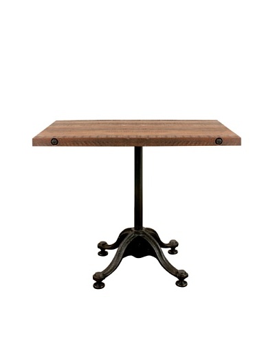 Industrial Chic Reclaimed Wood Square Table