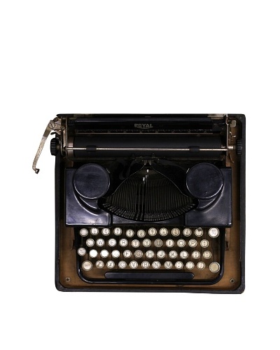 Royal Vintage Typewriter, Black