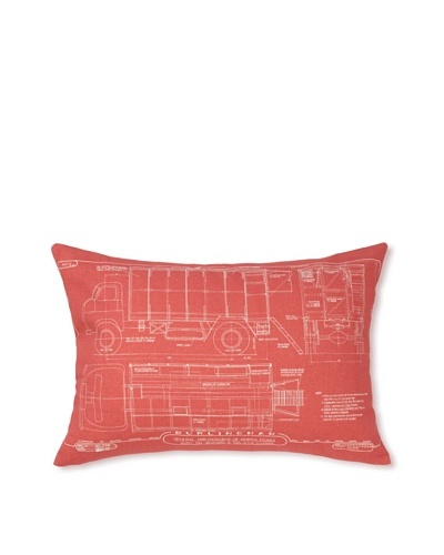 Prints Charming Soho Red Truck 17 x 24 Pillow
