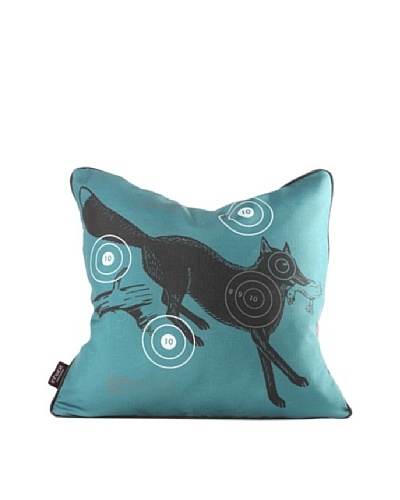 Inhabit Fox Bullseye Pillow, Cornflower Blue