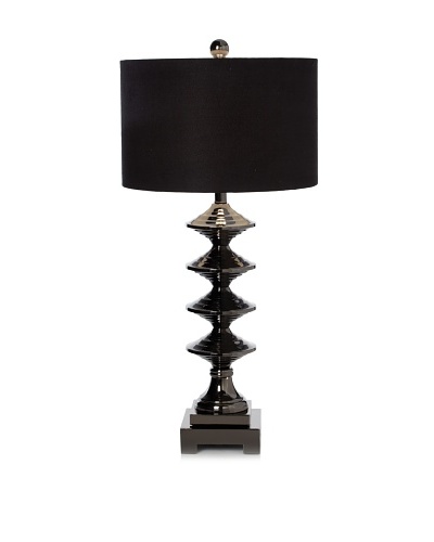 Greenwich Lighting Emory Table Lamp, Chrome/Black Nickel