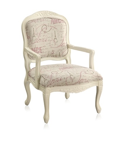 Coast to Coast French Accent Chair, White
