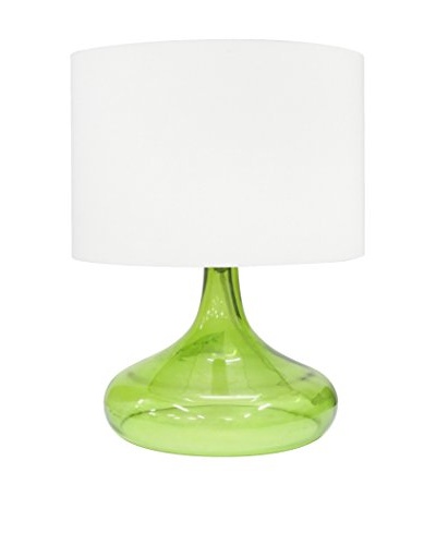 Integrity Lighting Opal Glass Table Lamp, Green