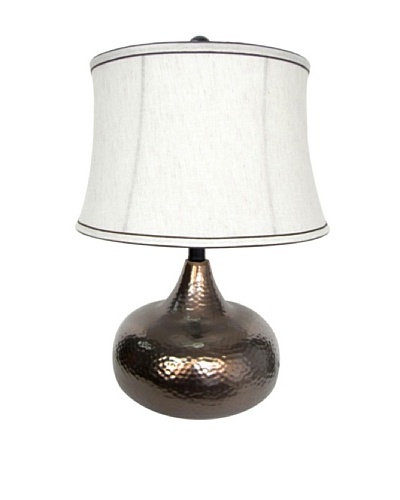 Integrity Lighting Glazed Ceramic Table Lamp, Bronze
