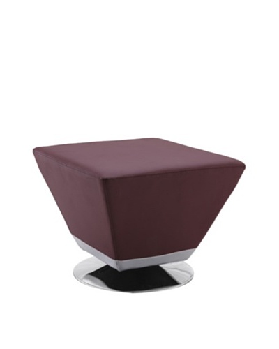 International Design USA Cube Ottoman, Purple