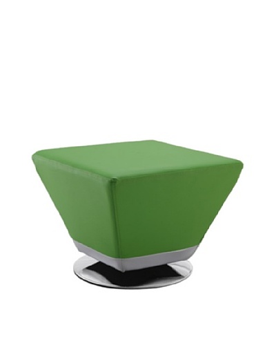 International Design USA Cube Ottoman, Green