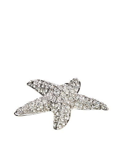 Isabella Adams Swarovski Crystal-Encrusted Starfish Paperweight, Silver